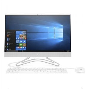 A touch screen HP Desktop with mouse and keyboard